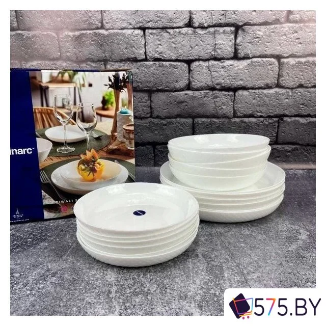 Столовый сервиз Luminarc Diwali White V6724 (18пр) в магазине 575.by