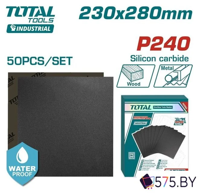 Набор шлифлистов Total TAC024016 (50 шт) в магазине 575.by