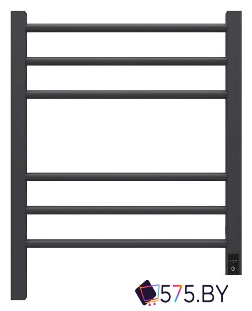 Полотенцесушитель Granula Квадро Сплит 50х60 (терморегулятор с таймером черный матовый) в магазине 575.by