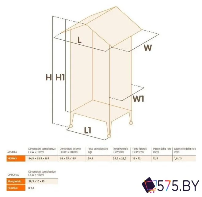 Клетка Ferplast Hemmy 56160514 в магазине 575.by