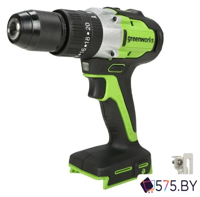 Ударная дрель-шуруповерт Greenworks GD24DD60 3704107CUB (с 1-им АКБ) в магазине 575.by