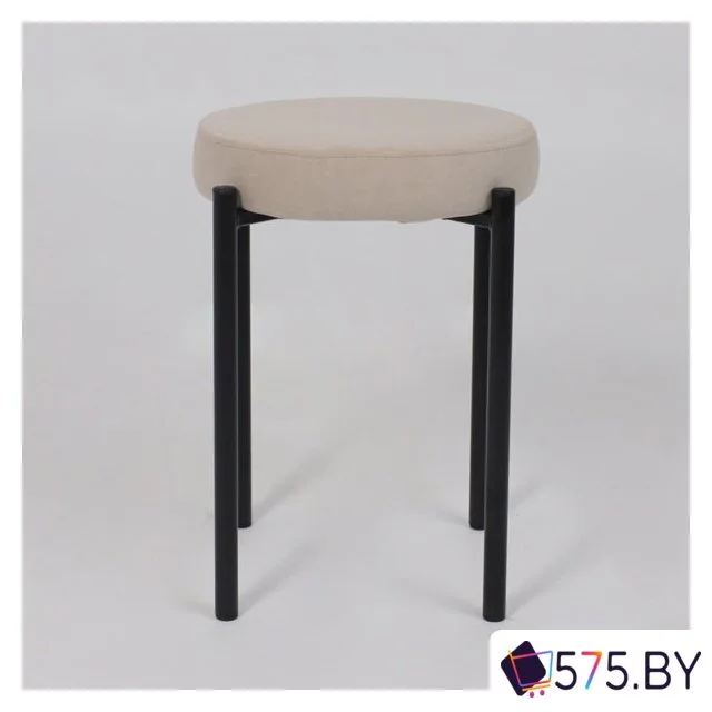 Табурет AksHome BOB (b03 Cream Lux\черный) в магазине 575.by