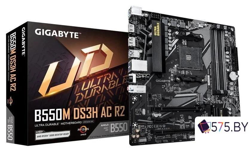 Материнская плата Gigabyte B550M DS3H AC R2 в магазине 575.by