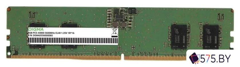Оперативная память Digma 8ГБ DDR5 5600 МГц DGMAD55600008S в магазине 575.by