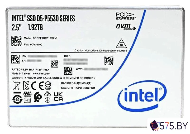 SSD Intel D5-P5530 1.92TB SSDPF2KX019XZN1 в магазине 575.by