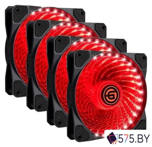 Комплект вентиляторов для корпуса Ginzzu 12LR33 (4 шт.) в магазине 575.by