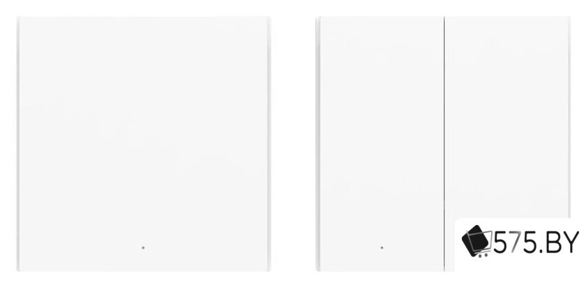 Выключатель Aqara Smart Wall Switch H1 двухклавишный без нейтрали (белый) в магазине 575.by