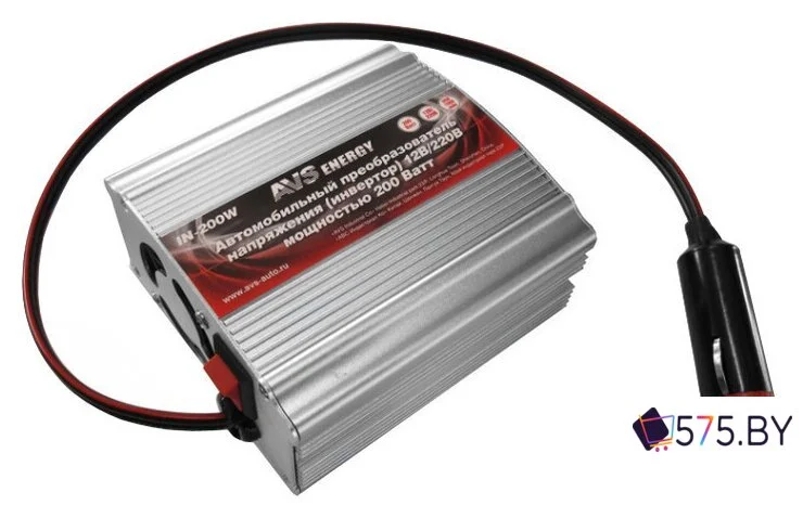 Автомобильный инвертор AVS Energy 12/220V IN-200W в магазине 575.by