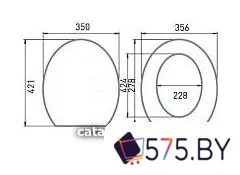 Сиденье для унитаза Roca Mateo ZRU9302815 в магазине 575.by