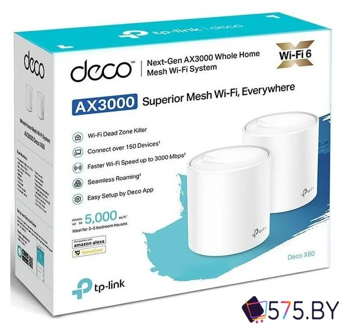 Wi-Fi система TP-Link Deco X60 V2 (2 шт.) в магазине 575.by