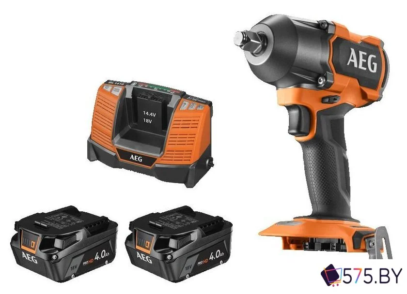 Гайковерт AEG Powertools BSS18MTF12BL-402C 4935479664 (с 2-мя АКБ, кейс) в магазине 575.by