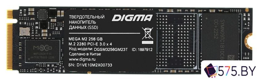 SSD Digma Mega M2 256GB DGSM3256GM23T в магазине 575.by
