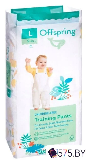Трусики-подгузники Offspring L 9-14кг Лимоны (36 шт) в магазине 575.by