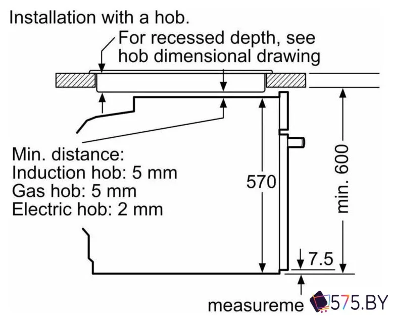 Электрический духовой шкаф Bosch Serie 4 HUA736EV0T в магазине 575.by