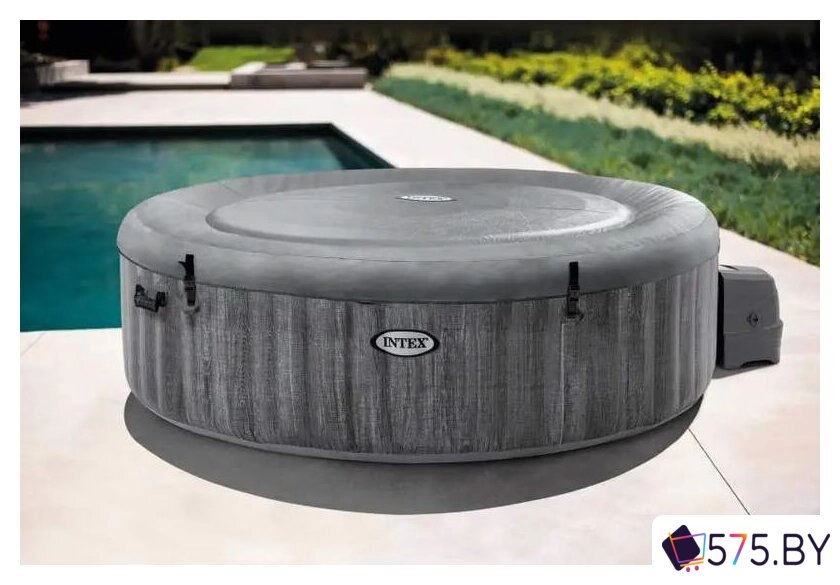 Надувной бассейн Intex Bubble Massage Deluxe 28442 (216x71) с джакузи в магазине 575.by