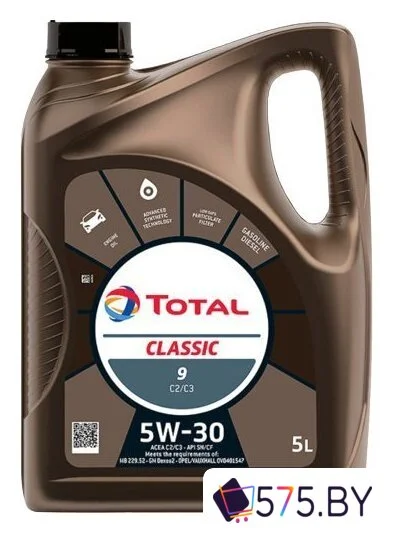 Моторное масло Total Classic 9 C2-C3 5W-30 5л в магазине 575.by