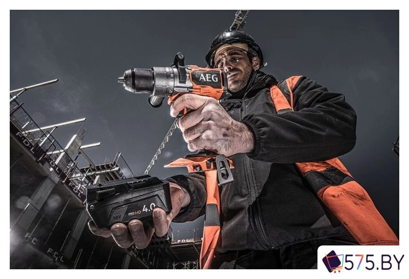 Ударная дрель-шуруповерт AEG Powertools BSB 18C3BL-402C 4935478938 (с 2-мя АКБ 4 Ач, кейс) в магазине 575.by