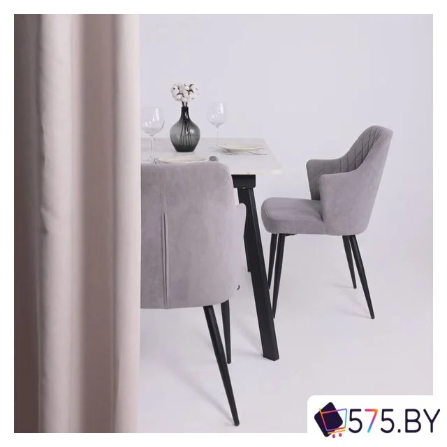 Кухонный стол Lepremo AV 1209/1 МДФ раздвижной 1200-1600x800 (Азул Оникс/черный) в магазине 575.by