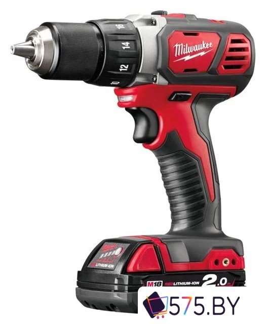 Дрель-шуруповерт Milwaukee M18 BDD-202C 4933443555 (с 2-мя АКБ, кейс) в магазине 575.by