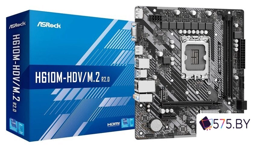 Материнская плата ASRock H610M-HDV/M.2 R2.0 в магазине 575.by