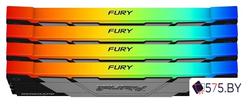 Оперативная память Kingston FURY Renegade RGB 4x32ГБ DDR4 3600 МГц KF436C18RB2AK4/128 в магазине 575.by