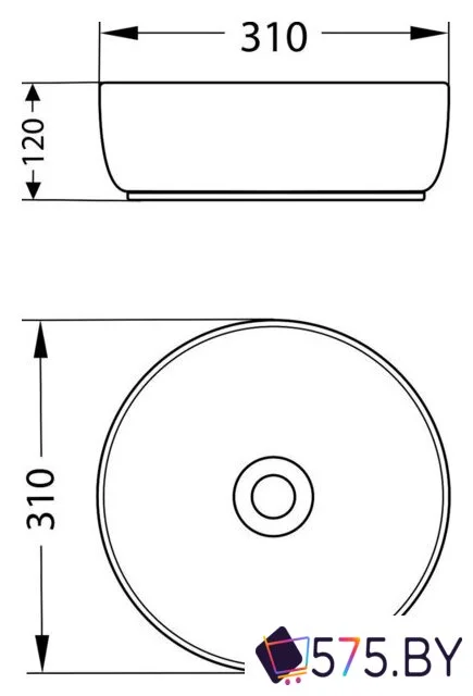 Умывальник Lauter 21499-31 + Moon 21СK81691C в магазине 575.by