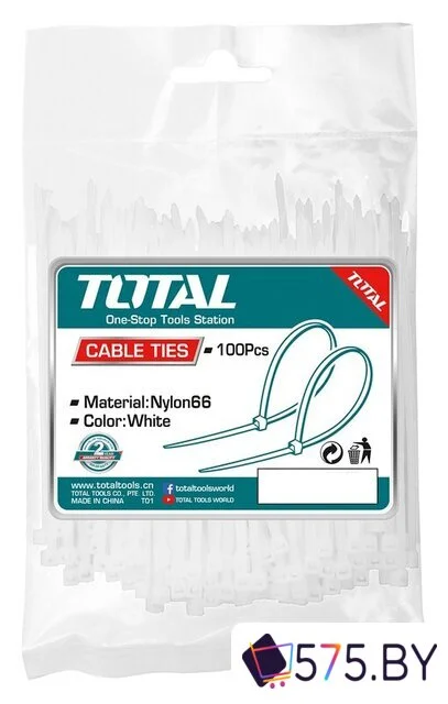 Стяжка для кабеля Total THTCT10201 (100 шт)
