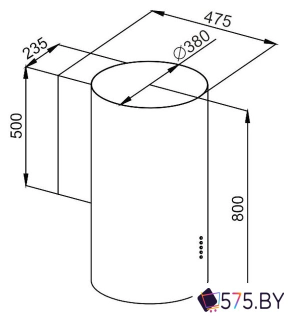 Кухонная вытяжка MAUNFELD Lee Wall 39 (белый) в магазине 575.by