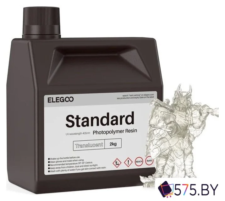 Фотополимер Elegoo Standard 2кг (полупрозрачный) в магазине 575.by