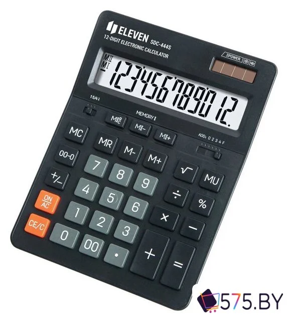 Бухгалтерский калькулятор Eleven SDC-444S (черный)