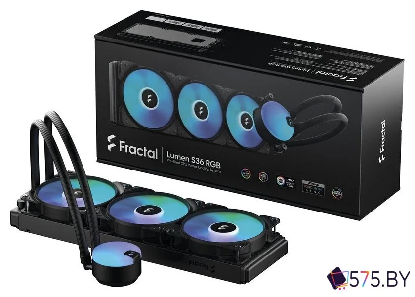 Система жидкостного охлаждения для процессора Fractal Design Lumen S36 RGB v2 FD-W-L1-S3612 в магазине 575.by