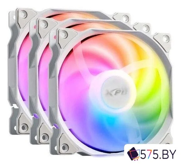 Комплект вентиляторов для корпуса ADATA XPG Vento 120x3 ARGB PWM (белый) в магазине 575.by