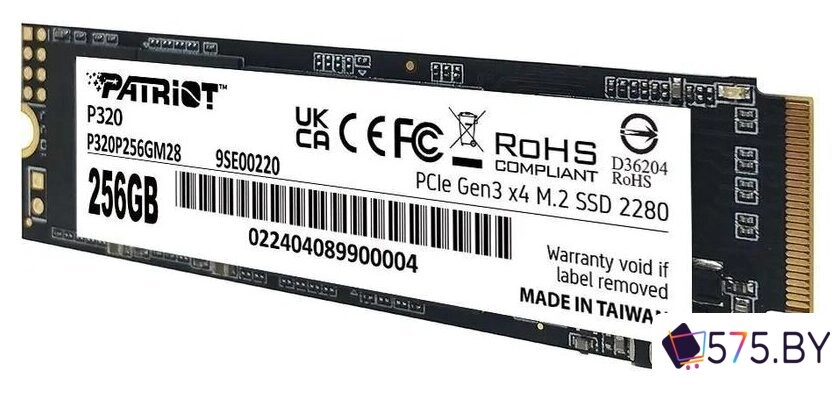 SSD Patriot P320 256GB P320P256GM28 в магазине 575.by