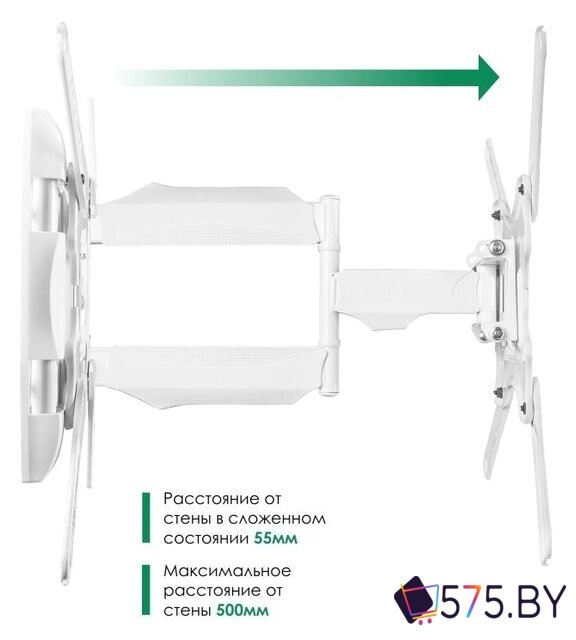 Кронштейн для телевизора Onkron M4 (белый) в магазине 575.by