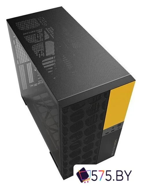 Корпус Geometric Future Model 5 Vent (черный/желтый) в магазине 575.by