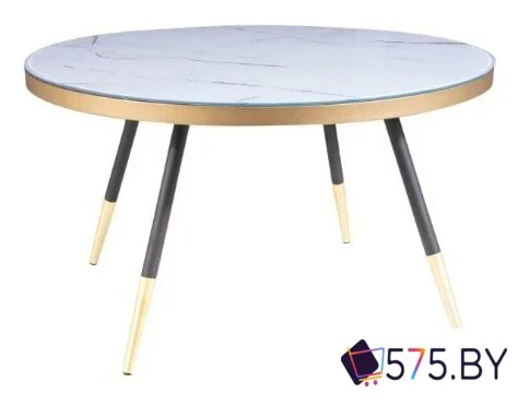 Журнальный столик Signal Vega B 80x80 (мрамор/черный) в магазине 575.by