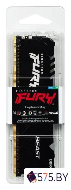 Оперативная память Kingston FURY Beast RGB 8ГБ DDR4 3200 МГц KF432C16BB2A/8 в магазине 575.by