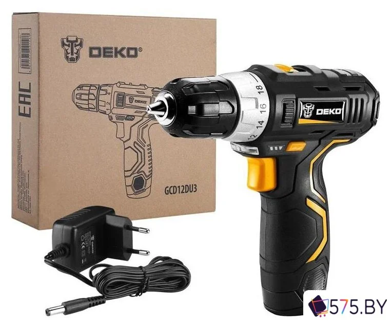 Дрель-шуруповерт Deko GCD12DU3 063-4096 (с 1-им АКБ) в магазине 575.by