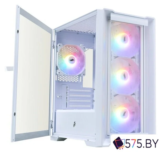 Корпус 1stPlayer TRILOBITE T4-G FRGB (белый) в магазине 575.by