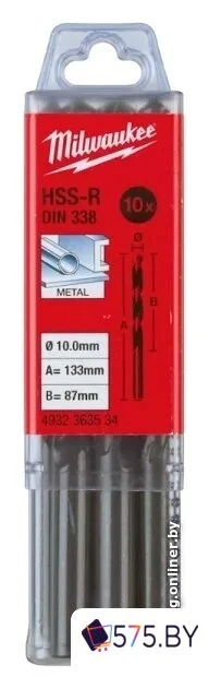Набор сверл Milwaukee 4932363529 (10 предметов) в магазине 575.by