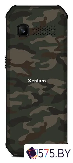 Кнопочный телефон Xenium X300 (зеленый камуфляж)