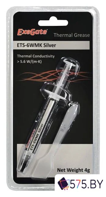 Термопаста ExeGate ETS-6WMK Silver EX282347RUS (4 г.) в магазине 575.by