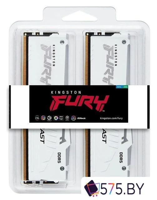 Оперативная память Kingston FURY Beast RGB 2x16ГБ DDR5 6000 МГц KF560C30BWAK2-32 в магазине 575.by