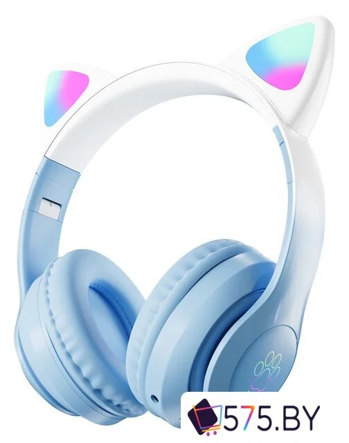 Наушники Miru Cat EP-W10 (голубой) в магазине 575.by
