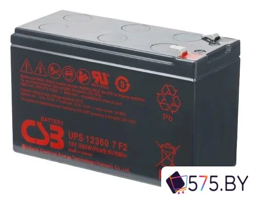 Аккумулятор для ИБП CSB Battery UPS123607 F2 (12В/7.5 А·ч) в магазине 575.by