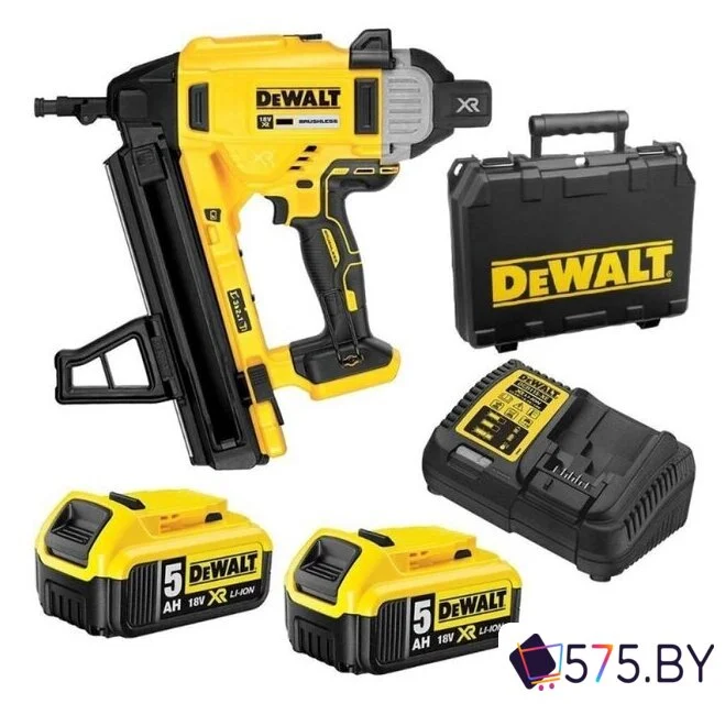 Гвоздезабиватель DeWalt DCN890P2 (с 2-мя АКБ, кейс) в магазине 575.by