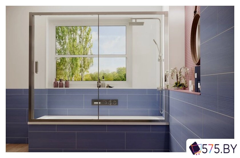 Стеклянная шторка для ванны Ambassador Bath Screens 16041105 170 в магазине 575.by