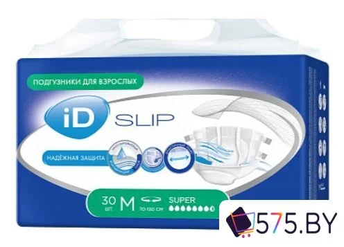 Подгузники для взрослых ID Slip Super M (30 шт) в магазине 575.by