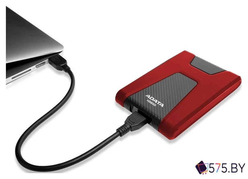 Внешний накопитель ADATA DashDrive Durable HD650 AHD650-1TU31-CRD 1TB (красный) в магазине 575.by