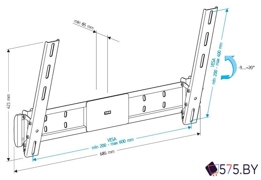 Кронштейн для телевизора Holder LCD-T6609 в магазине 575.by